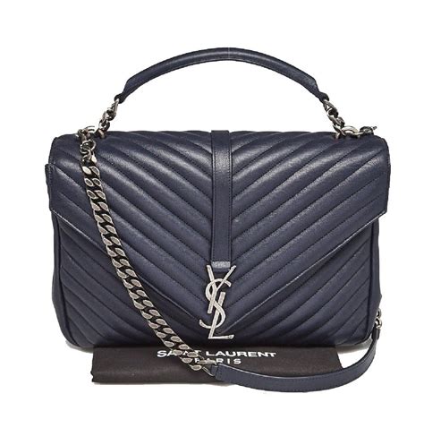 navy blue YSL bag